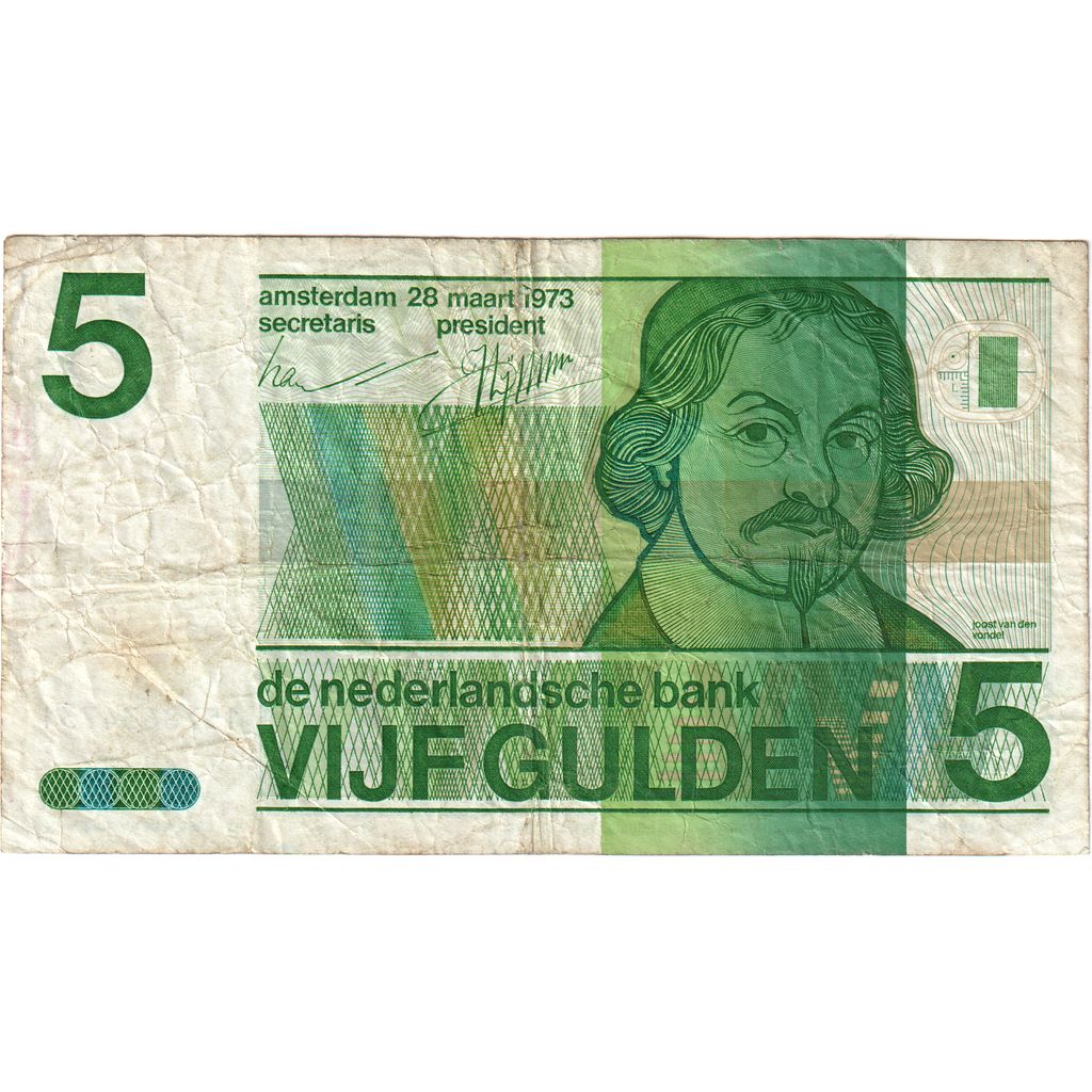 Olanda, 
  
  5 Gulden, 
  
  28-03-1973