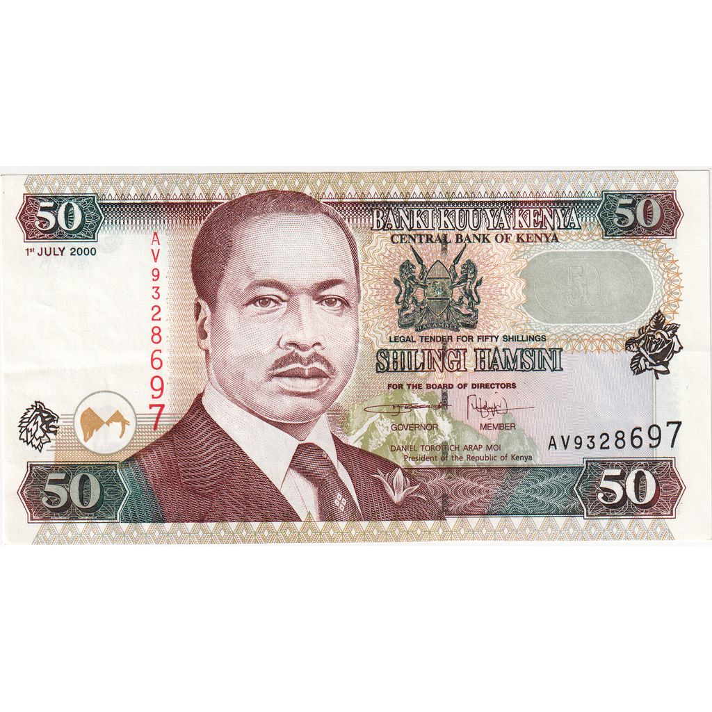 Kenya, 
  
  50 șilingi, 
  
  01-07-2000