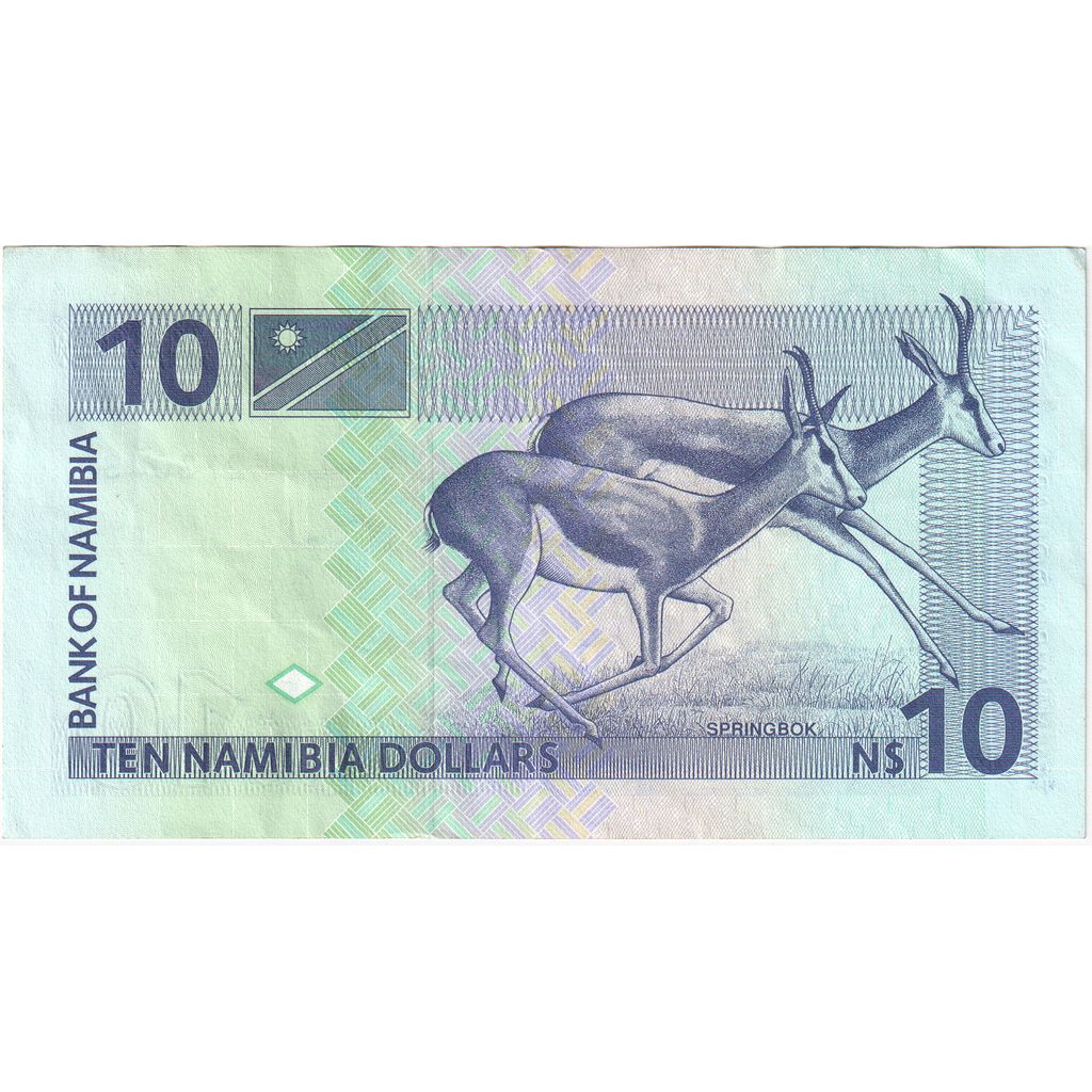 Namibia, 
  
  10 dolari namibieni, 
  
  AU(55-58)