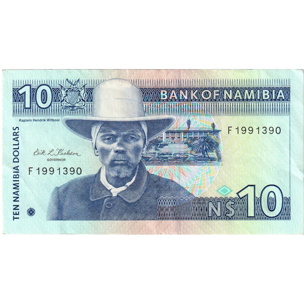 Namibia, 
  
  10 dolari namibieni, 
  
  UNC(63)