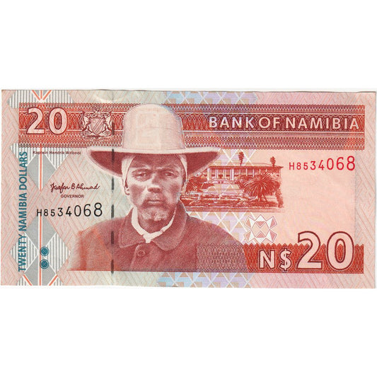 Namibia, 
  
  20 de dolari namibieni, 
  
  UNC(63)