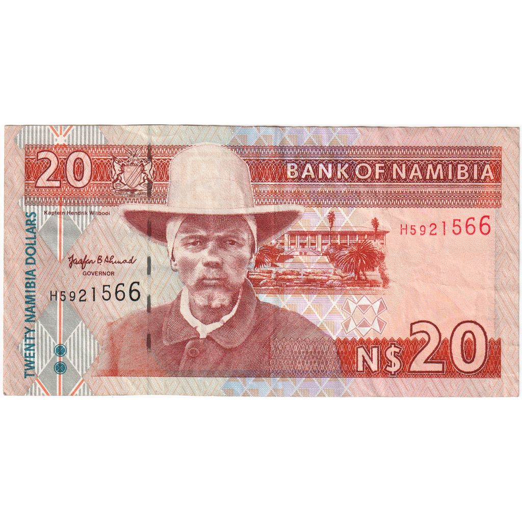 Namibia, 
  
  20 de dolari namibieni, 
  
  AU(55-58)