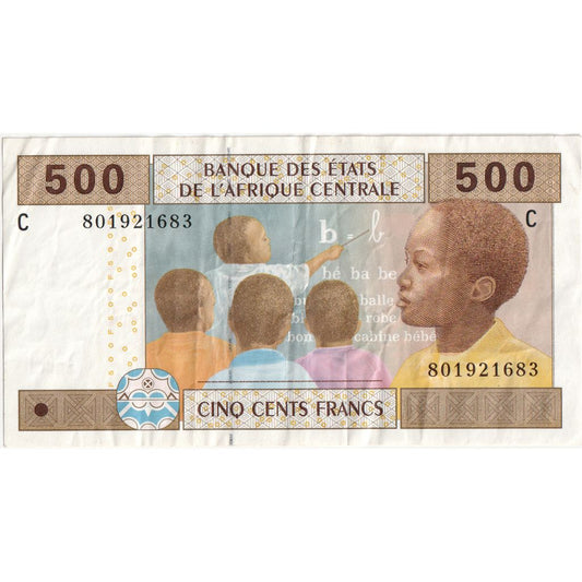 Statele Africii Centrale, 
  
  500 de franci, 
  
  2002