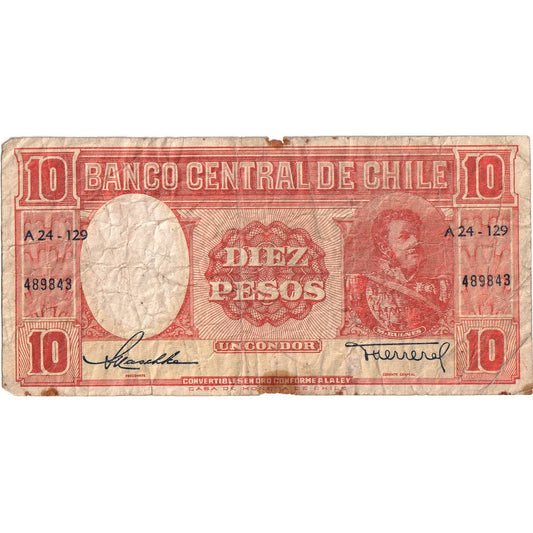 Chile, 
  
  10 pesos = 1 Condor, 
  
  VF(20-25)