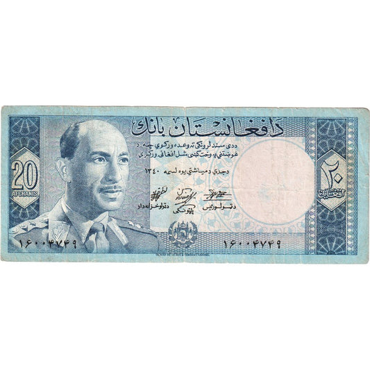 Afganistan, 
  
  20 afgani, 
  
  VF(20-25)