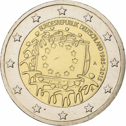 Germania, 
  
  2 euro, 
  
  30 ans du drapeau de l'UE