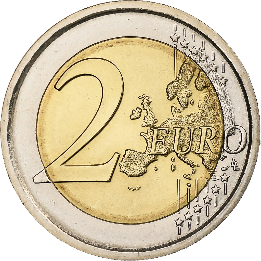 Italia, 
  
  2 euro, 
  
  30 ans du drapeau de l'UE