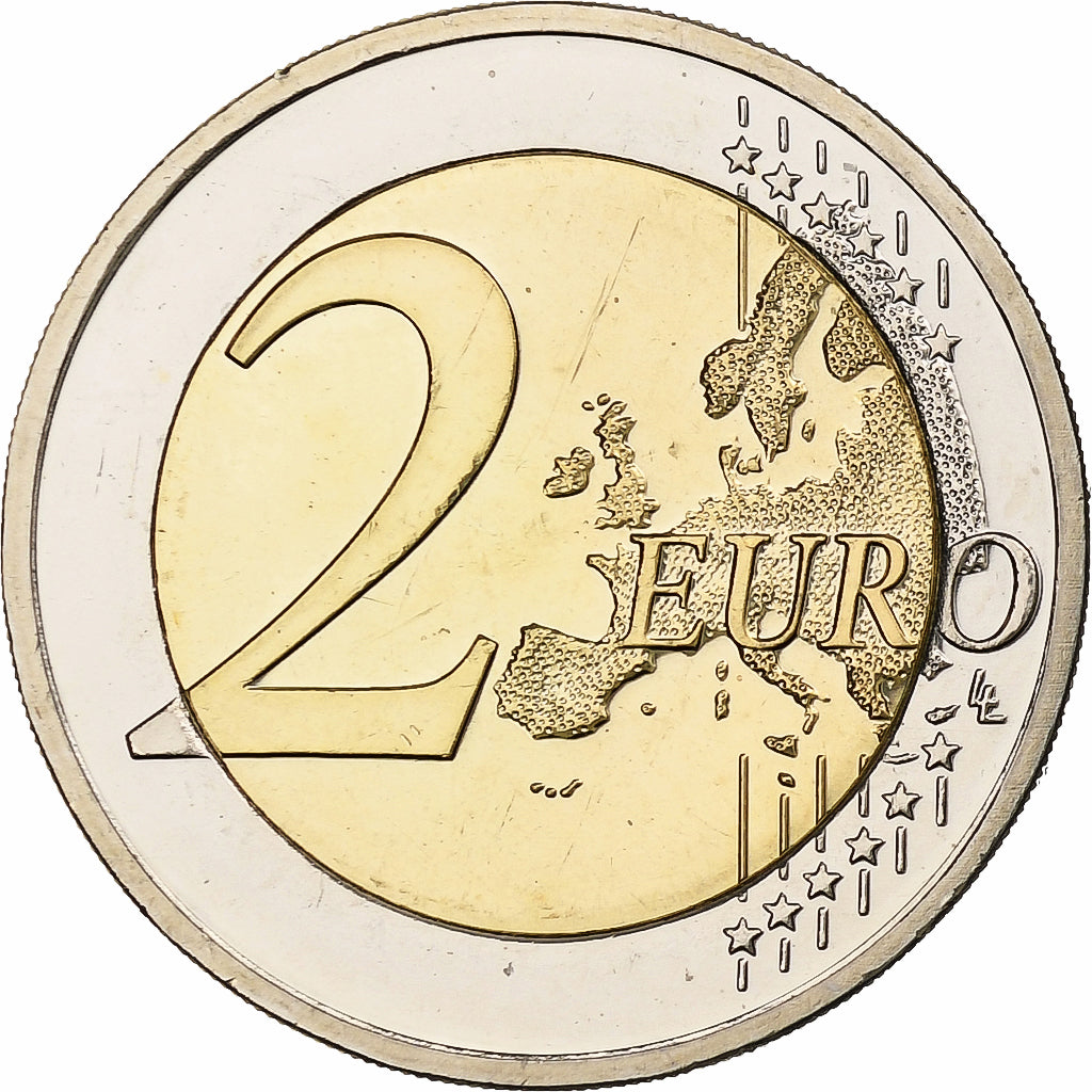 Letonia, 
  
  2 euro, 
  
  30 ans du drapeau de l'UE