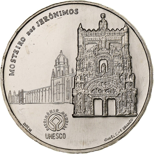 Portugalia, 
  
  2-1/2 euro, 
  
  Patrimoniul Mondial Unesco - Mănăstirea Jerónimos