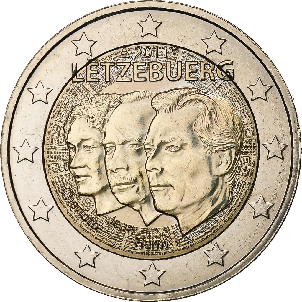 Luxemburg, 
  
  2 euro, 
  
  Jean de Luxembourg - Locotenent-reprezentant