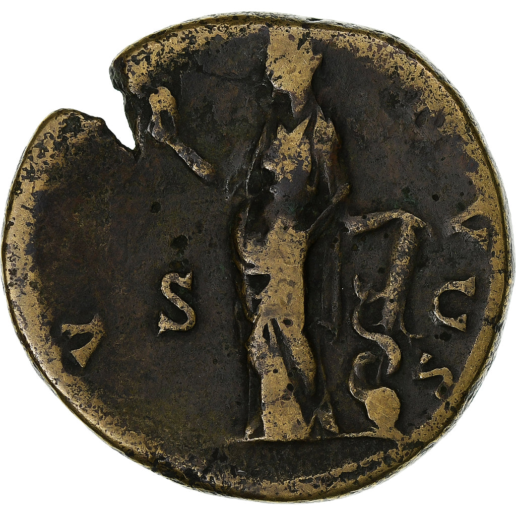 Faustina a II-a, 
  
  Sestertius, 
  
  145-161