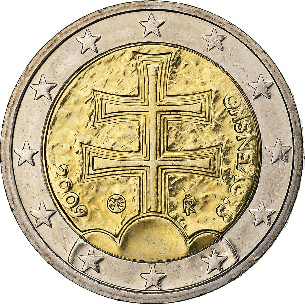 Slovacia, 
  
  2 euro, 
  
  2009