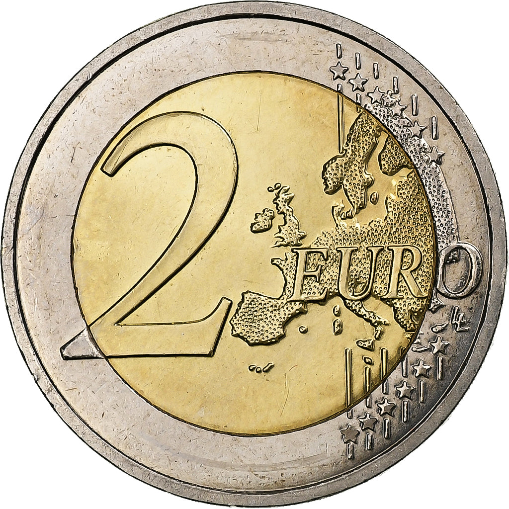 Franţa, 
  
  2 euro, 
  
  10 ani de l'euro