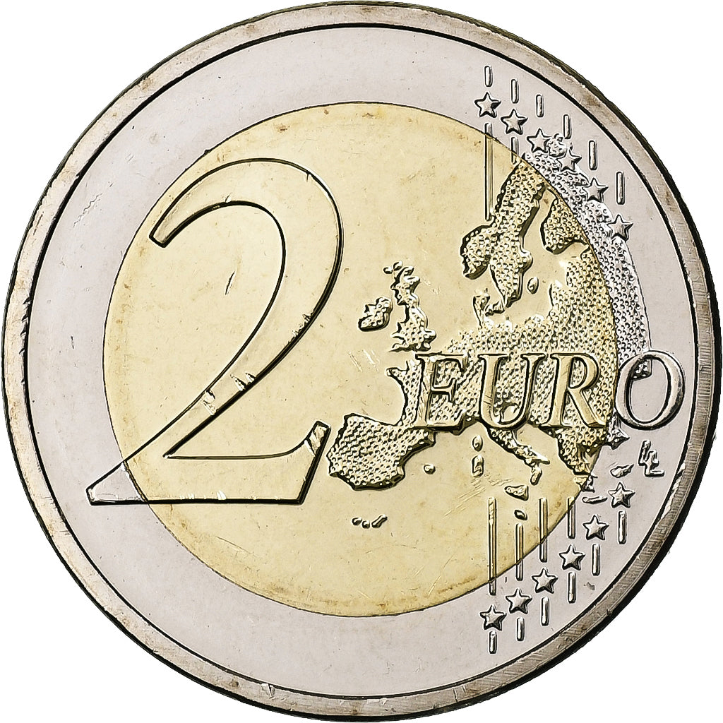 Luxemburg, 
  
  2 euro, 
  
  A 15-a aniversare - Aderarea la tronul Luxemburgului