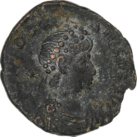 Teodosie al II-lea, 
  
  Follis, 
  
  408-423