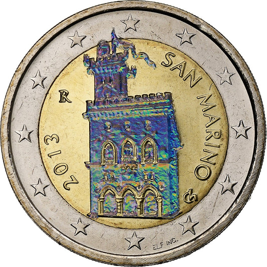 San Marino, 
  
  2 euro, 
  
  Irizant