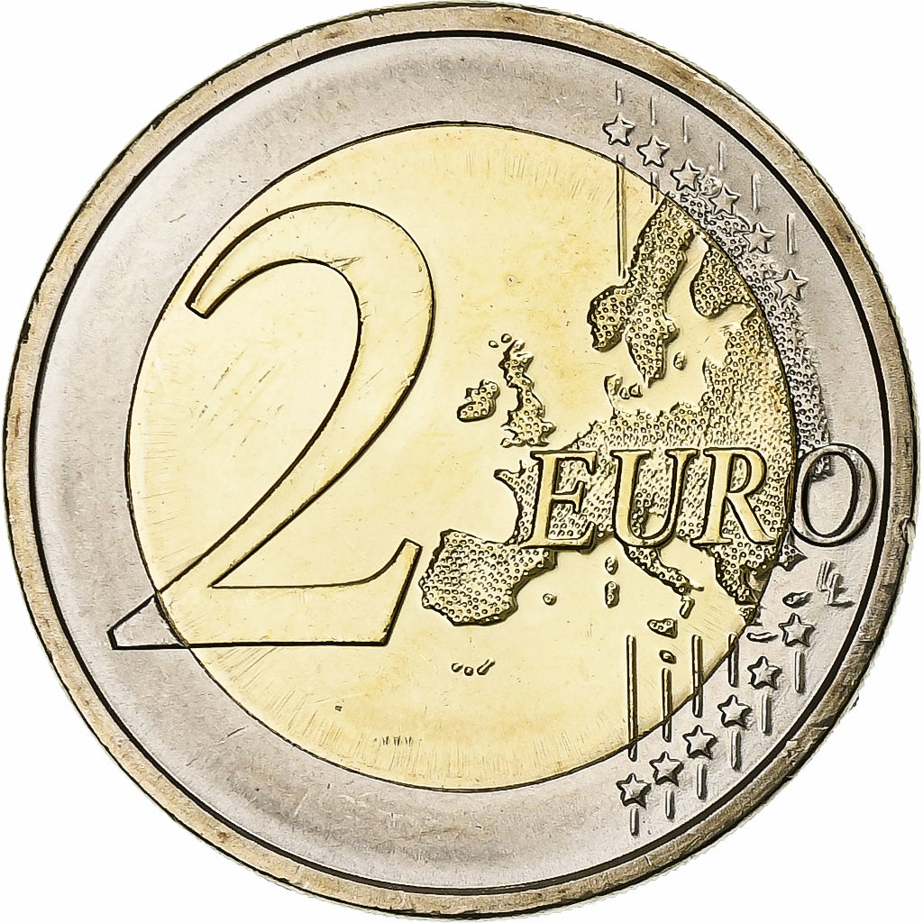 Slovenia, 
  
  2 euro, 
  
  10 ani de euro numerar