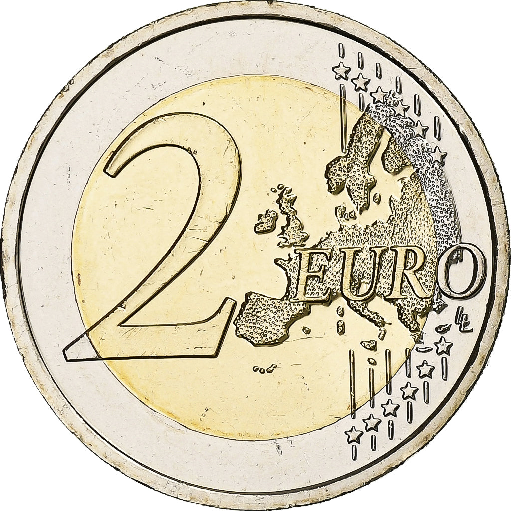 Slovacia, 
  
  2 euro, 
  
  10 ani de euro numerar