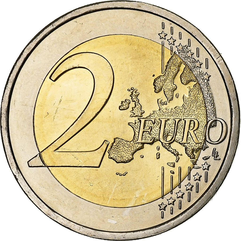 Portugalia, 
  
  2 euro, 
  
  10 ani de euro numerar