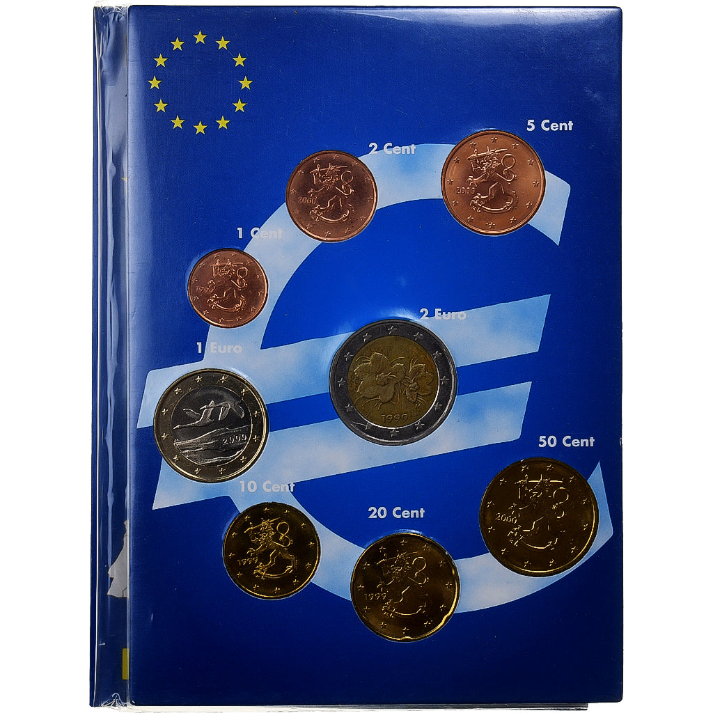 Finlanda, 
  
  Set 1 ct. - 2 euro, 
  
  Set de euro