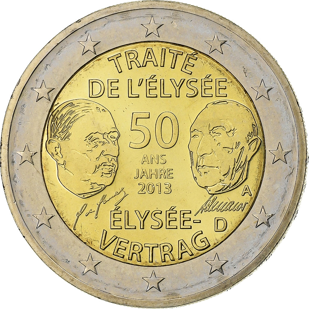 Germania, 
  
  2 euro, 
  
  Tratatul de la Elisee