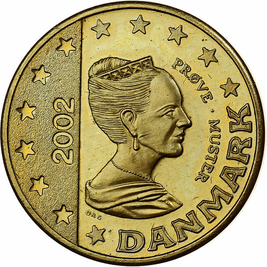 Danemarca, 
  
  Margrethe II, 
  
  50 Centimi