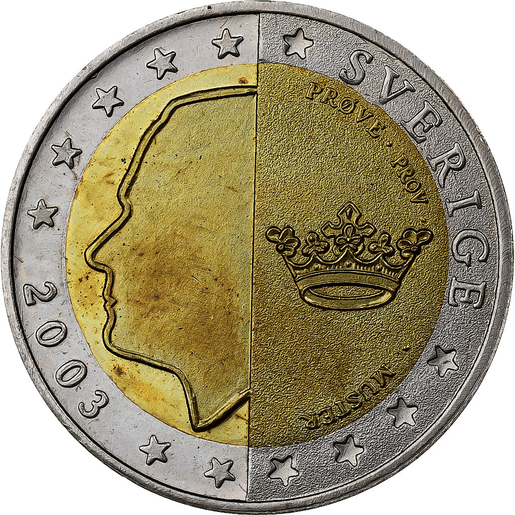 Suedia, 
  
  Carl XVI Gustav, 
  
  2 euro