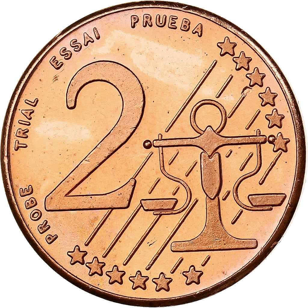 Andorra, 
  
  2 centimi, 
  
  Fantasy Trial Euro