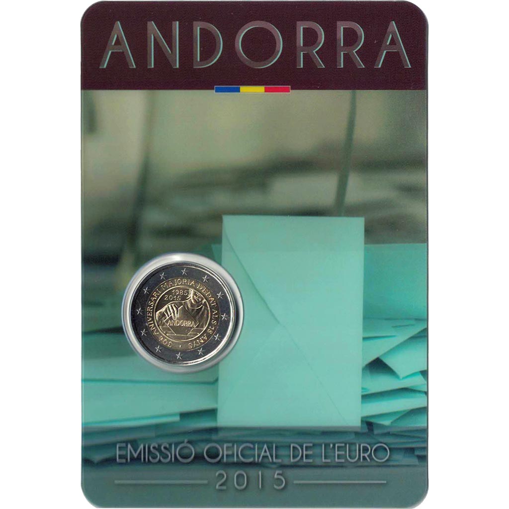 Andorra, 
  
  2 euro, 
  
  Majoritate în 18 ani