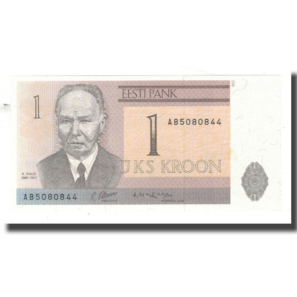 bancnota, 
  
  Estonia, 
  
  1 coroană