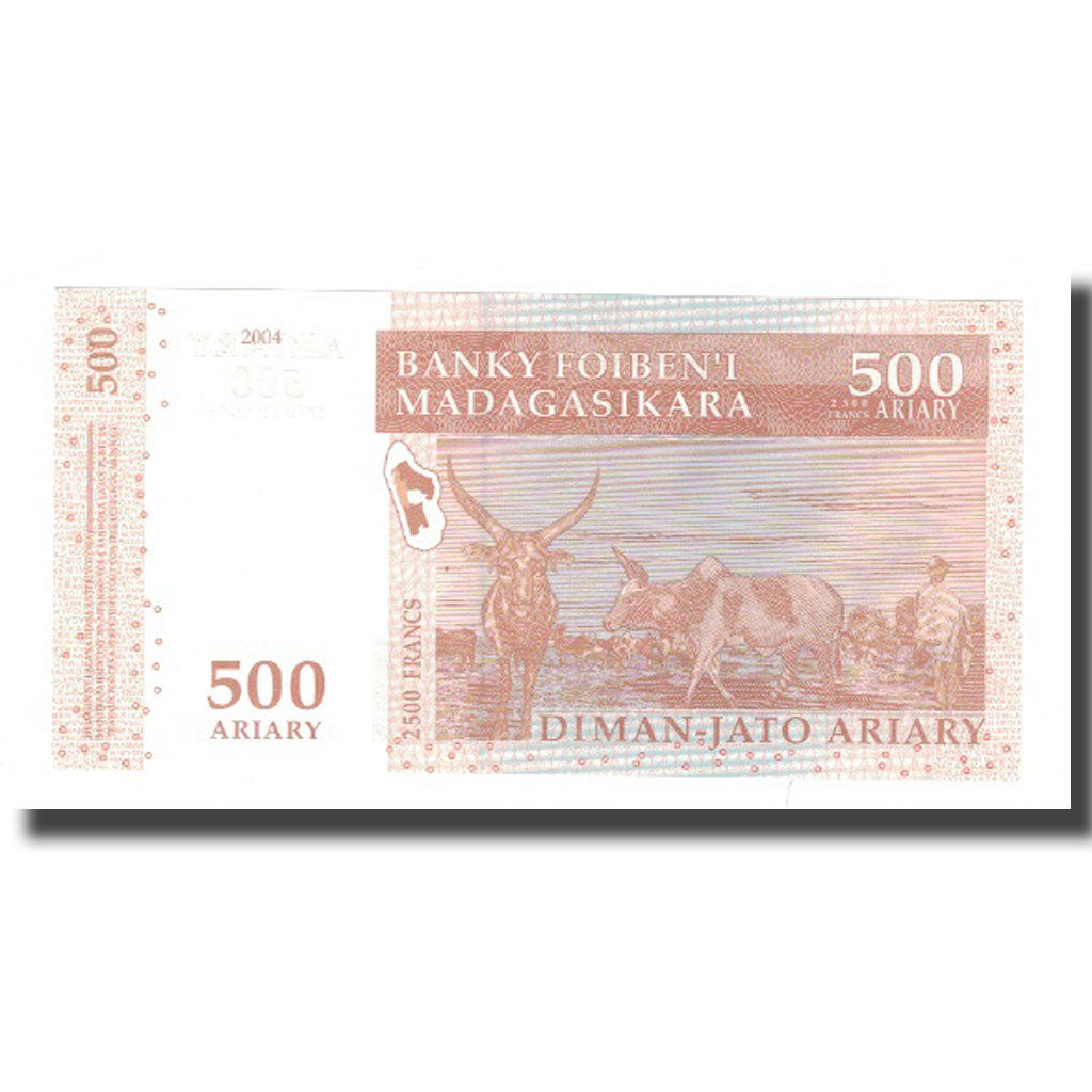 bancnota, 
  
  Madagascar, 
  
  500 Ariary