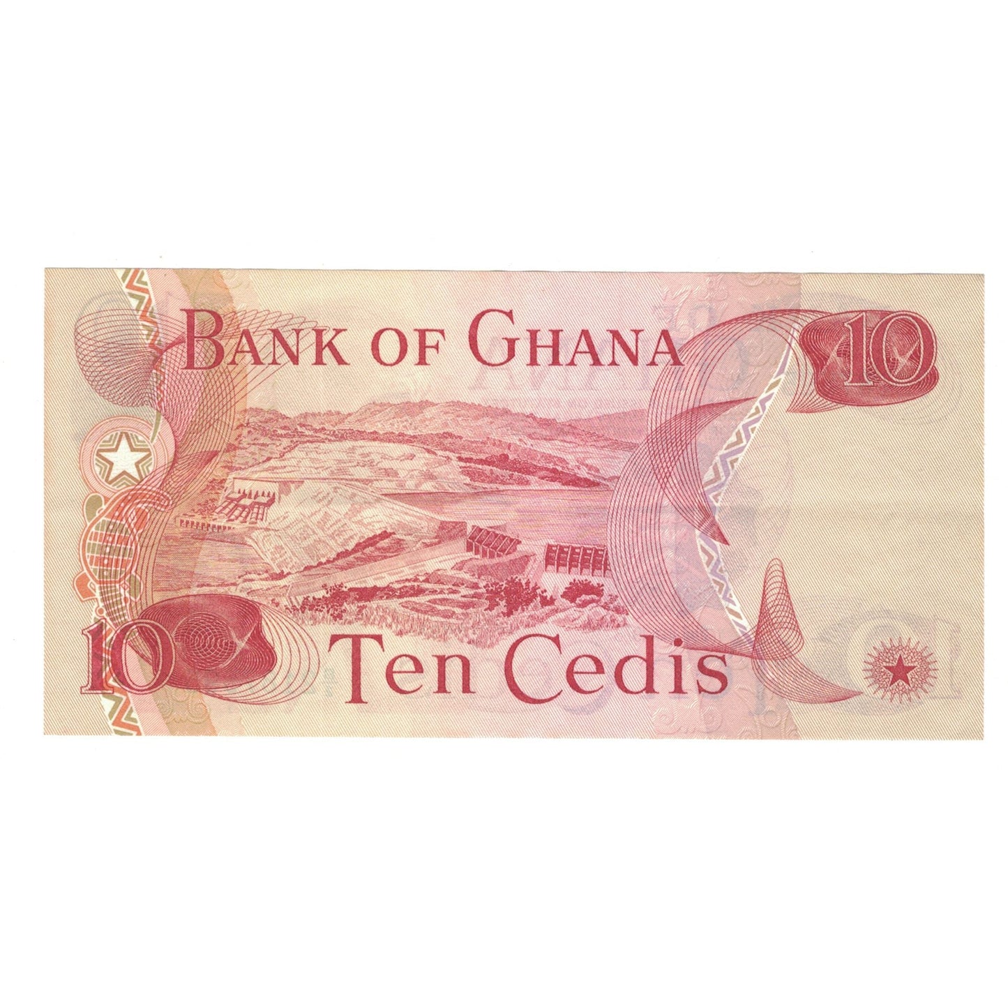 bancnota, 
  
  Ghana, 
  
  10 Cedis