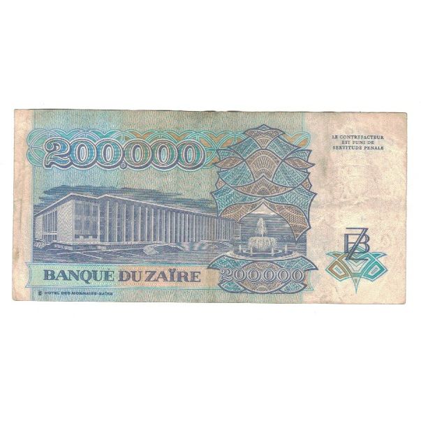 bancnota, 
  
  Zair, 
  
  200