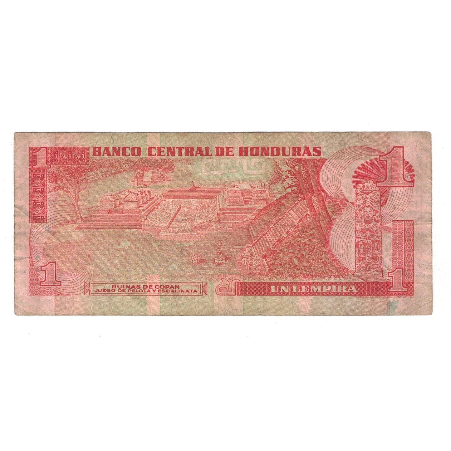 bancnota, 
  
  Honduras, 
  
  1 Lempira