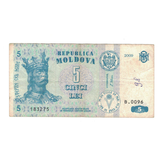 bancnota, 
  
  Moldova, 
  
  5 lei