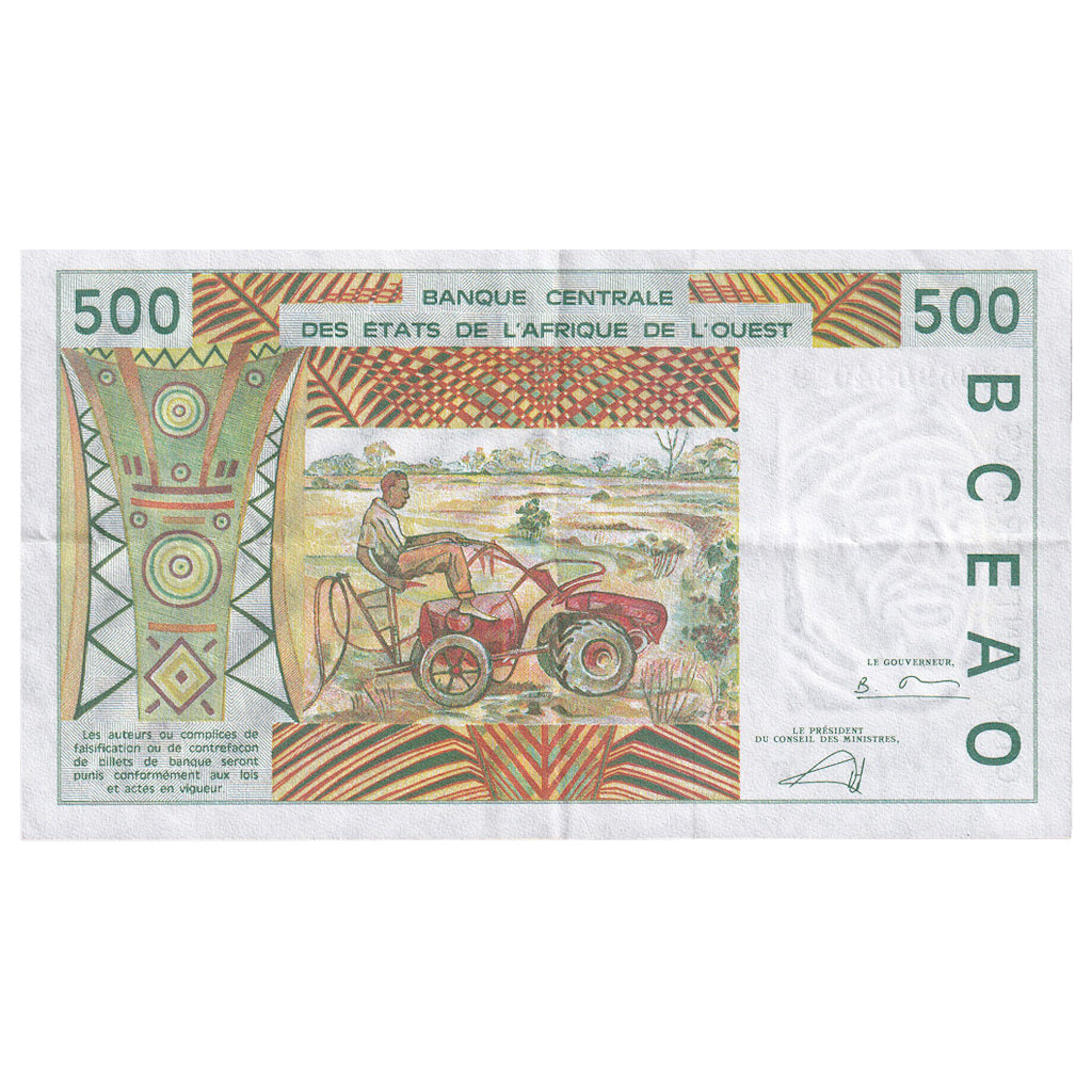 Statele Africii de Vest, 
  
  500 de franci, 
  
  2002