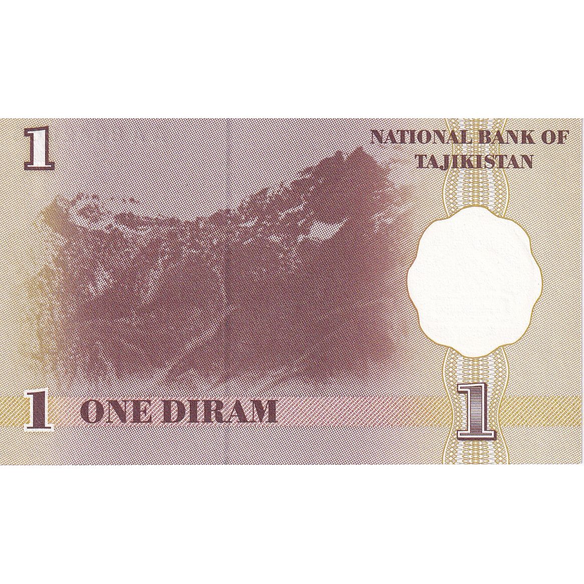 Tadjikistan, 
  
  1 Diram, 
  
  1999