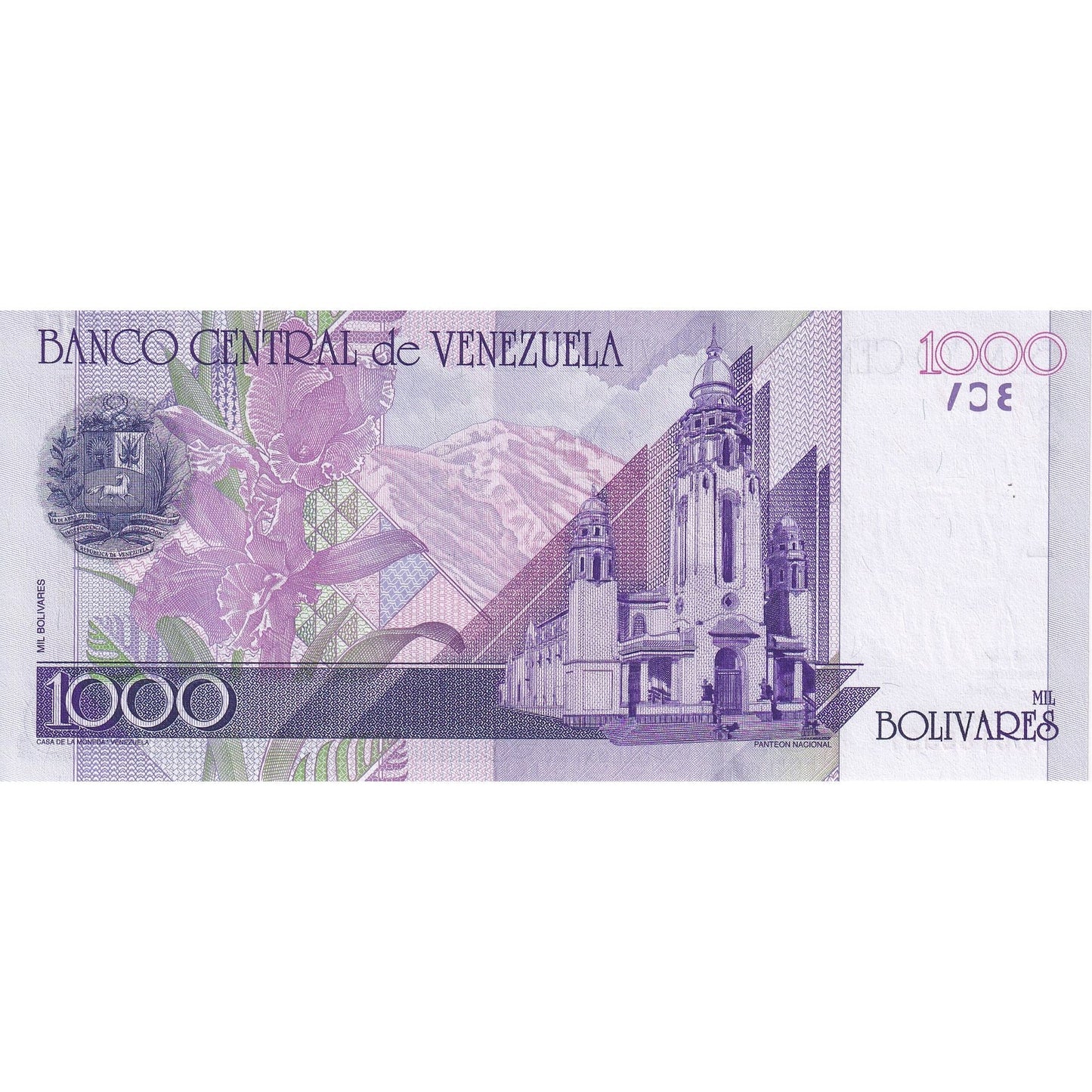 Venezuela, 
  
  1000 bolivar, 
  
  1998