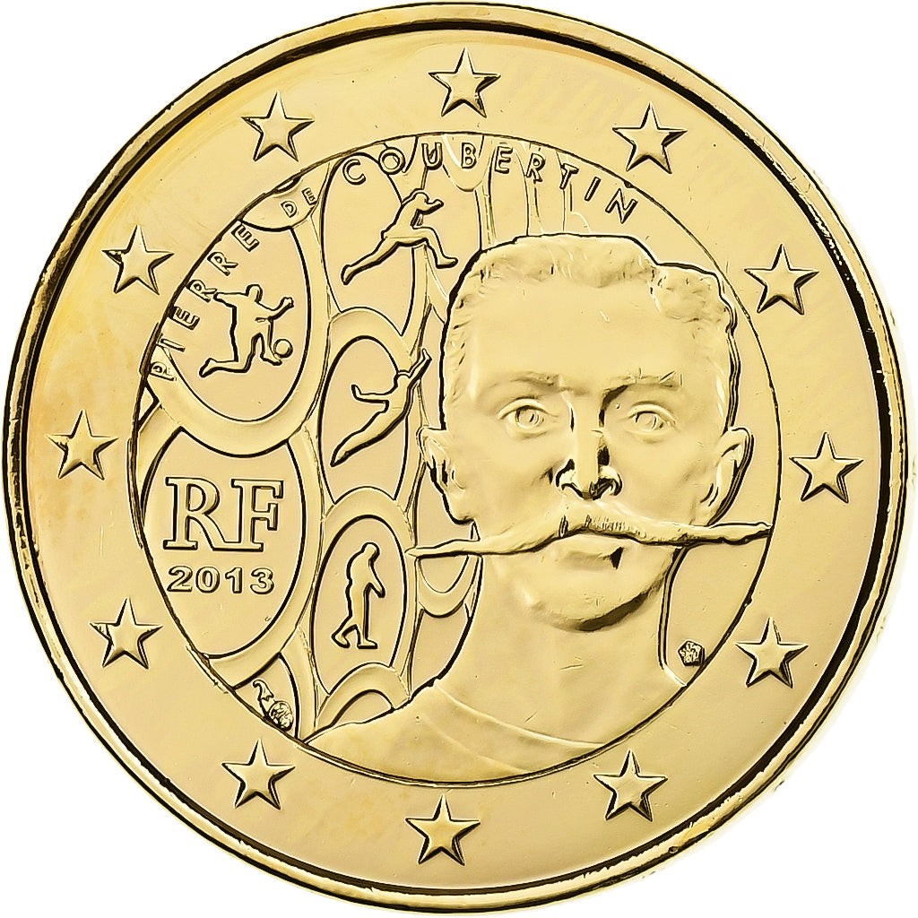 Franţa, 
  
  2 euro, 
  
  Monede fantezie .Dorée