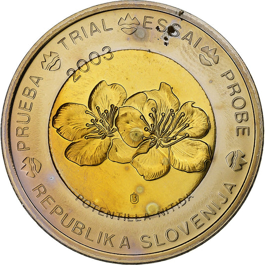 Slovenia, 
  
  2 euro, 
  
  monedă privată neoficială