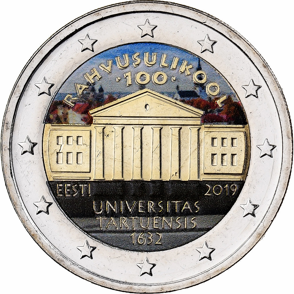 Estonia, 
  
  2 euro, 
  
  Universitatea Tartuensis d'Estonie