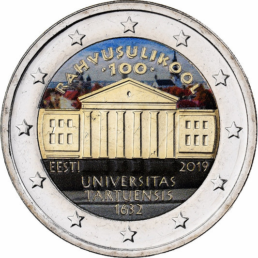 Estonia, 
  
  2 euro, 
  
  Universitatea Tartuensis d'Estonie