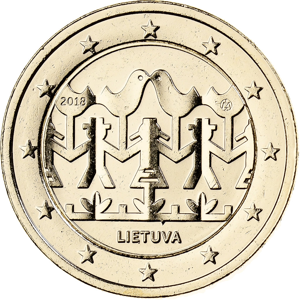 Lituania, 
  
  2 euro, 
  
  Monede fantezie .Dorée