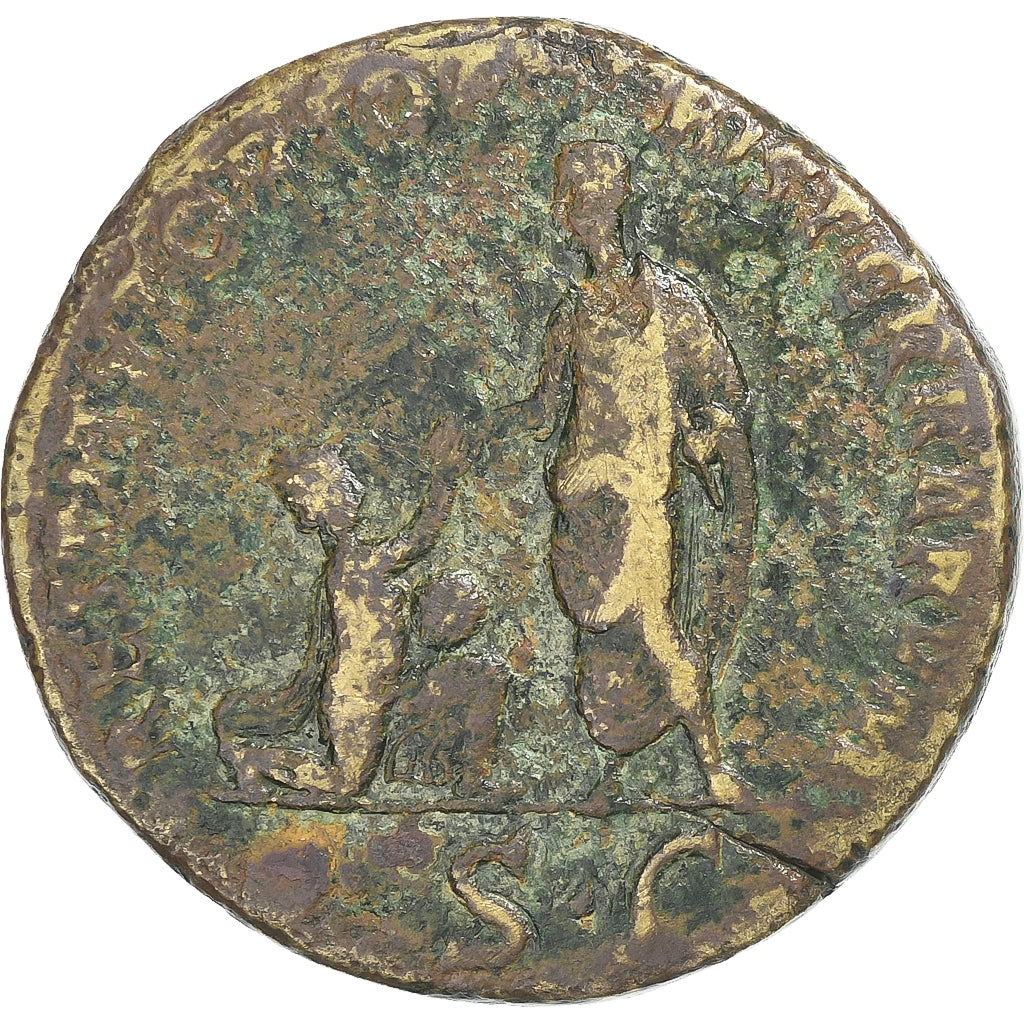 Hadrian, 
  
  Sestertius, 
  
  120-121