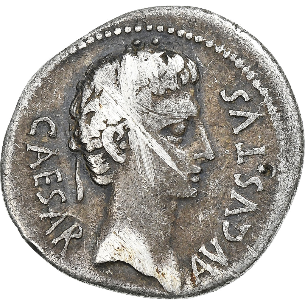 Augustus, 
  
  Denariu, 
  
  19-18 î.Hr