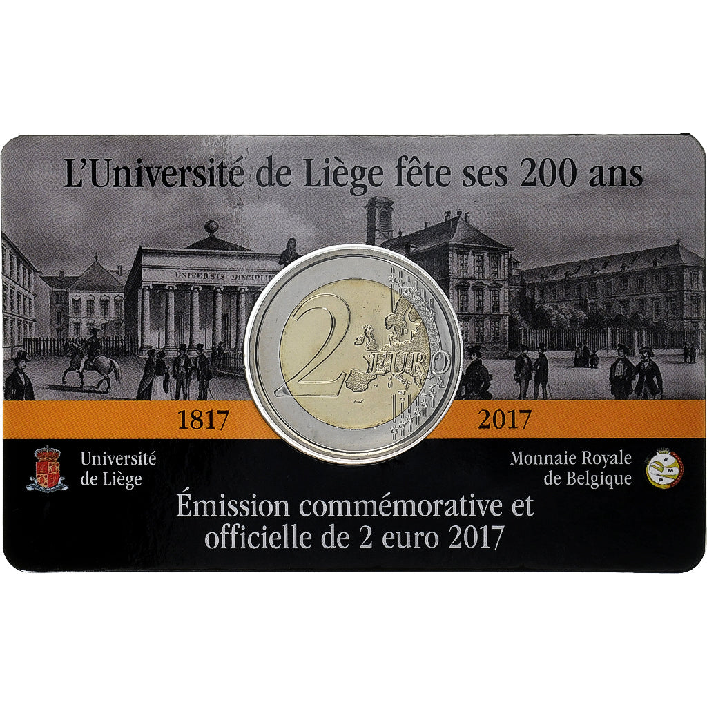 Belgia, 
  
  2 euro, 
  
  200 Ans - Université de Liège