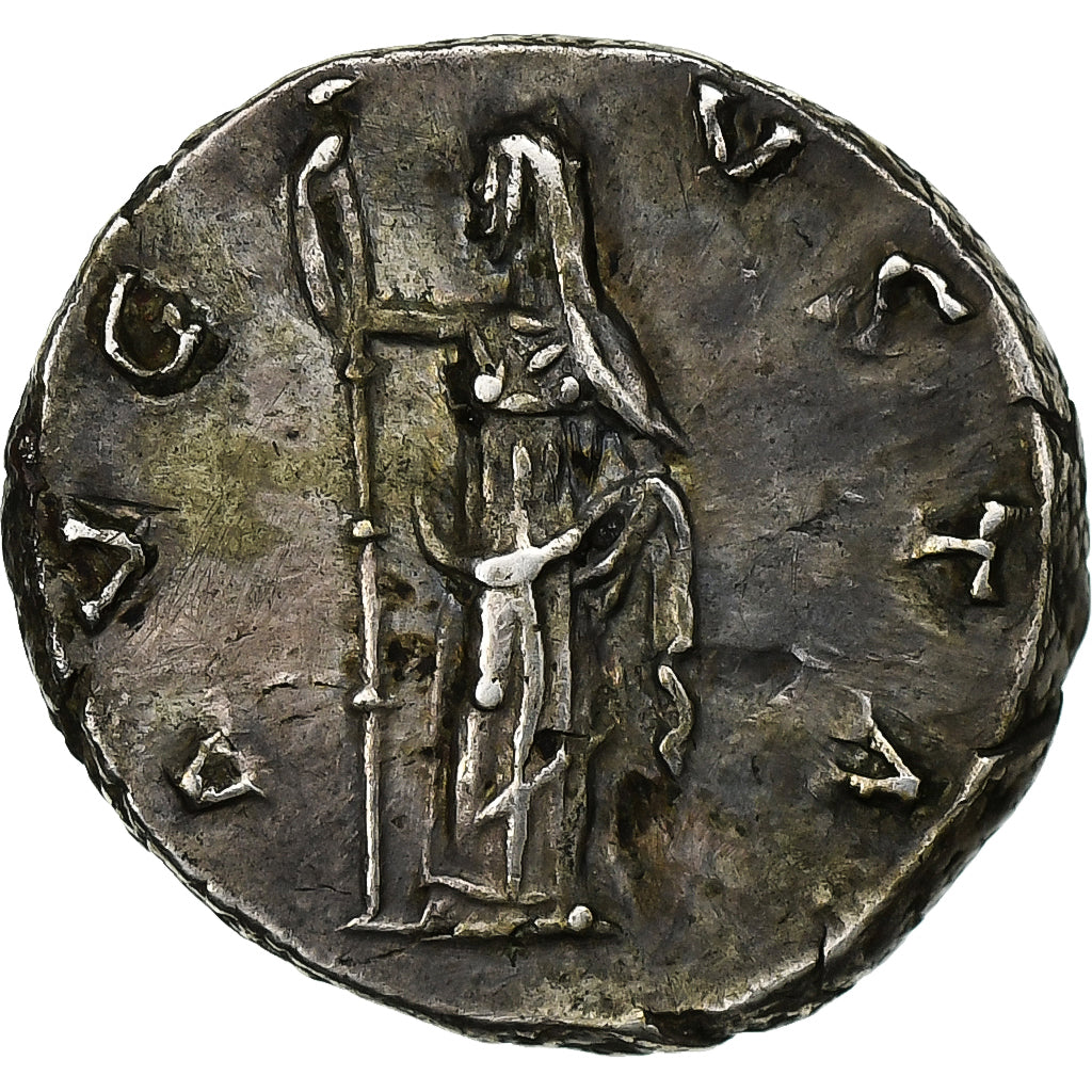 Diva Faustina I, 
  
  Denariu, 
  
  141 î.Hr