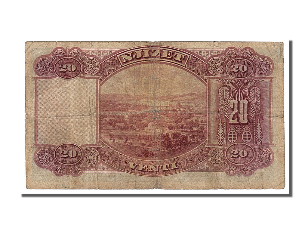 bancnota, 
  
  Albania, 
  
  20 Franka Ari