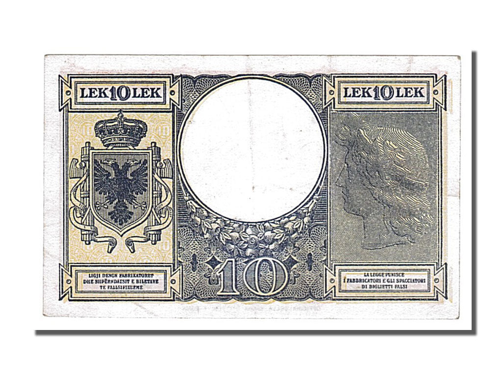 bancnota, 
  
  Albania, 
  
  10 Lek