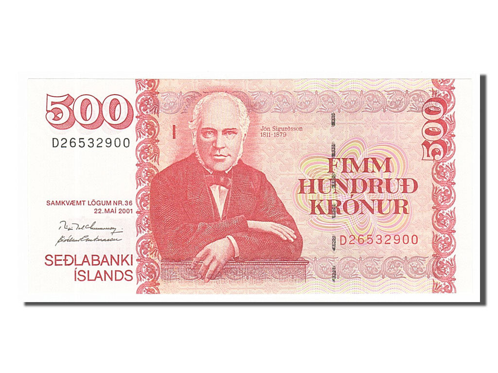 bancnota, 
  
  Islanda, 
  
  500 de coroane